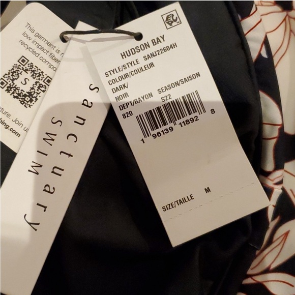 SANCTUARY Night Jungle Splice Banded Mio One Piece Swimsuit NJ22604 NWT - Medium - Picture 3 of 5